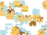 Игра Пазлы: Влюбленные жирафы