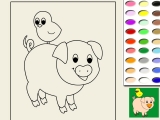 Раскраски: Coloring Pig