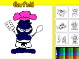 Игра Garfield Colouring Page