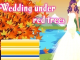 Свадьба под красными деревьями