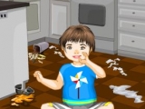 Игра Naughty Baby In The Messy Kitchen