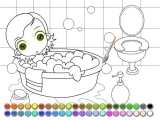 Little Princess bath coloring