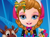 Игра Малышка Барби: Костюмы из «Холодное Сердце»