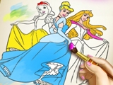 Раскраска диснеевских принцесс