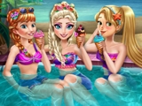 Игра Вечеринка принцесс у бассейна