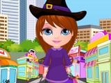 Игра Хеллоуинский шоппинг Малышки Барби