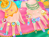 Дизайн ногтей для ледяной принцессы