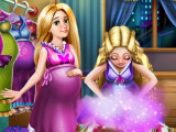 Игра Барби и Рапунцель и одежда для беременных