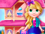 Игра Украшаем кукольный домик с принцессой
