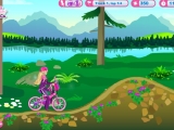 Flash игра для девочек Барби на велосипеде