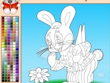 Раскраски: Зайцы-кролики
