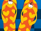 Flash игра для девочек Hello Kitty Fan Flip Flop