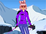 Flash игра для девочек Barbie Goes Snowboarding Dress Up