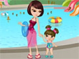 Swimming with Mom