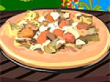 Deep pan mushroom, cheese pizza