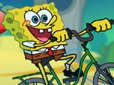 Игра Спанч Боб на велосипеде